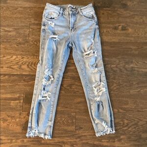🖤3/$10 Rue21 Light Blue Distressed Straight Jeans